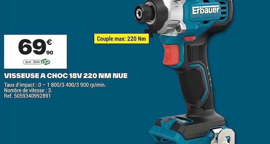 VISSEUSE A CHOC 18V 220 NM NUE
