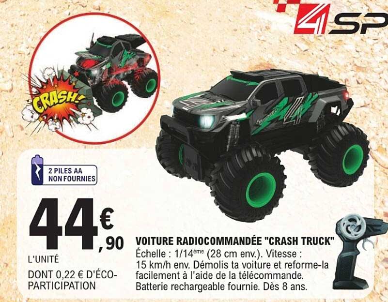 VOITURE RADIOCOMMANDÉE "CRASH TRUCK"