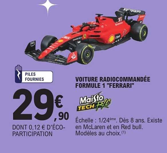 VOITURE RADIOCOMMANDÉE FORMULE 1 "FERRARI"