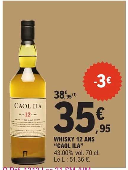 WHISKY 12 ANS “CAOL ILA”