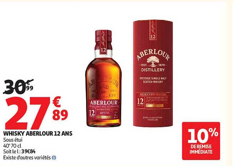 WHISKY ABERLOUR 12 ANS
