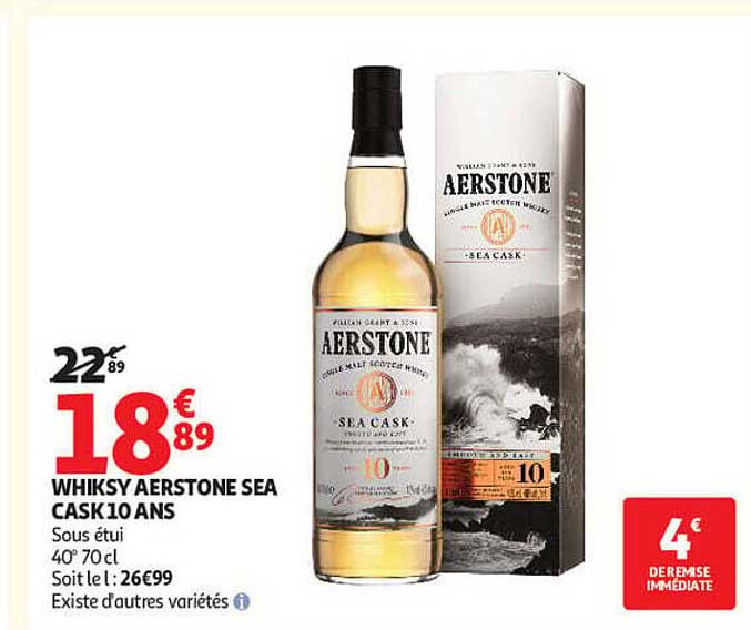 WHISKY AERSTONE SEA CASK 10 ANS
