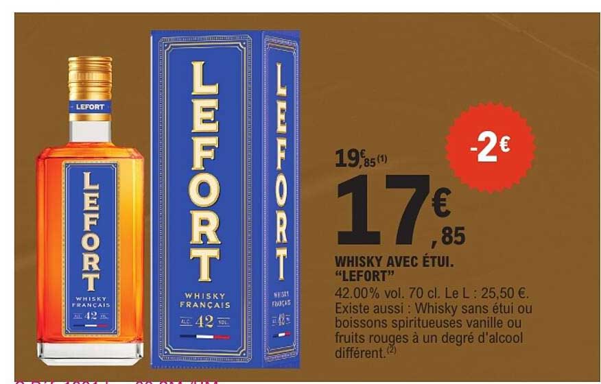 WHISKY AVEC ÉTUI. “LEFORT”