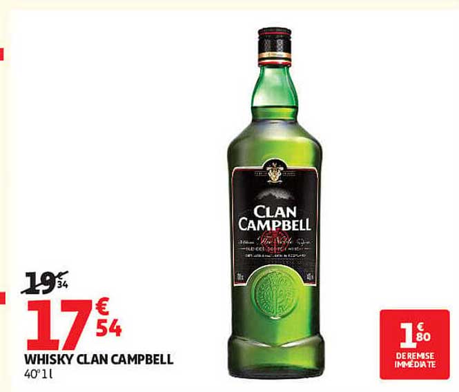 WHISKY CLAN CAMPBELL 40° 1 l