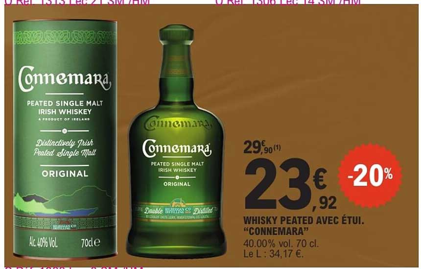 WHISKY PEATED AVEC ÉTUI. “CONNEMARA”