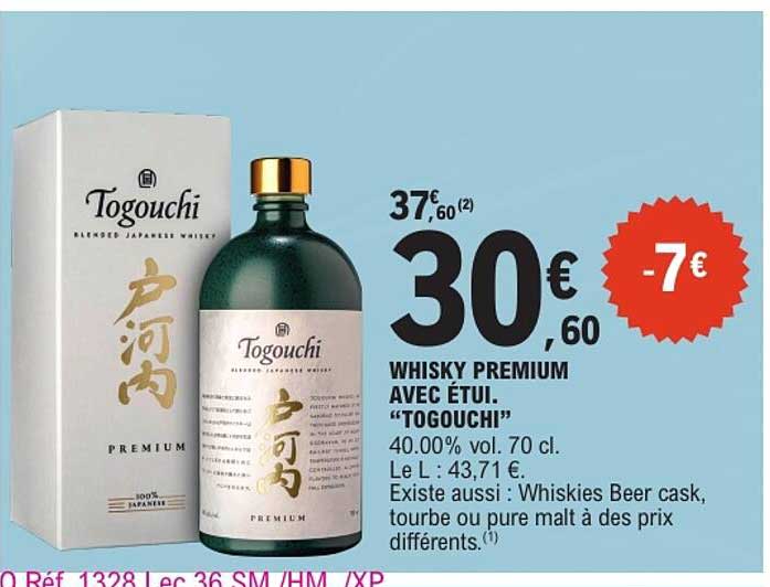 WHISKY PREMIUM AVEC ÉTUI. “TOGOUCHI”