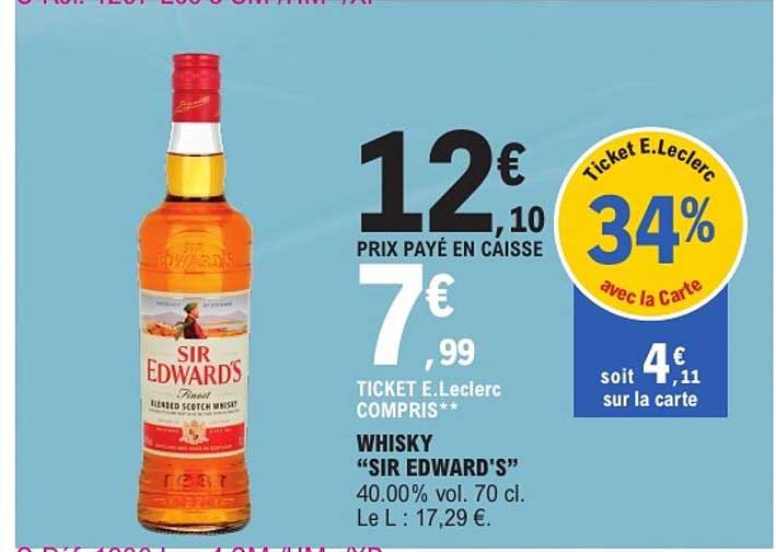 WHISKY “SIR EDWARD’S”