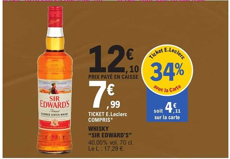 WHISKY "SIR EDWARD'S"