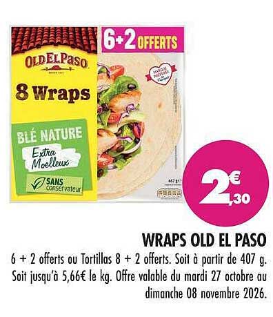 WRAPS OLD EL PASO