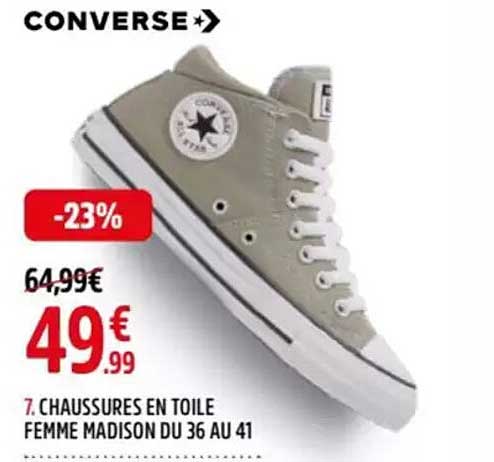 CHAUSSURES EN TOILE FEMME MADISON DU 36 AU 41
