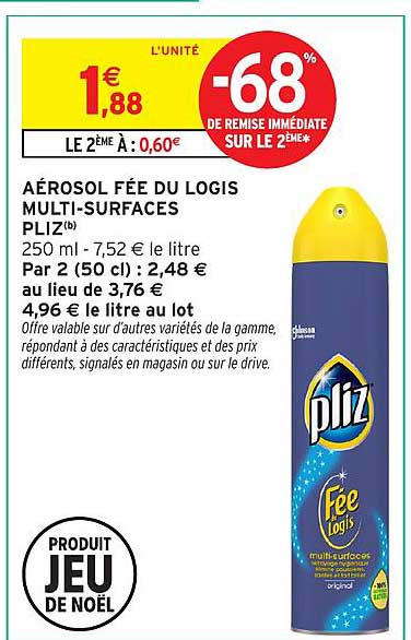AÉROSOL FÉE DU LOGIS MULTI-SURFACES PLIZ(b)