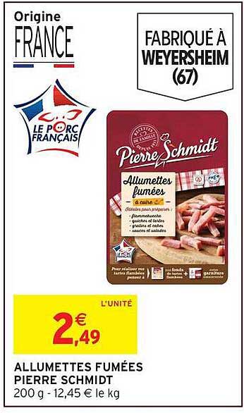 ALLUMETTES FUMÉES PIERRE SCHMIDT