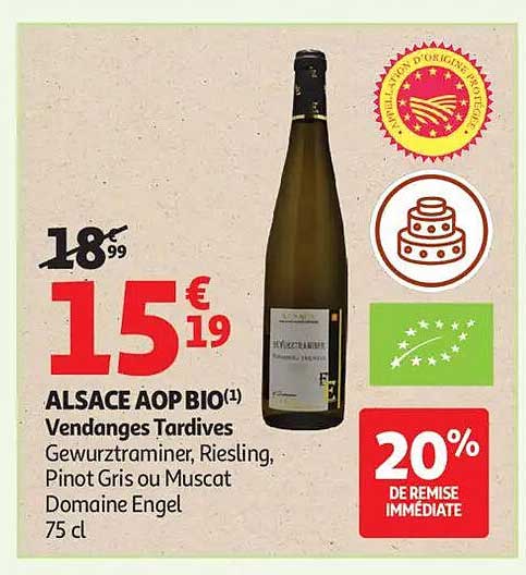 ALSACE AOP BIO Vendanges Tardives