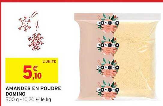 AMANDES EN POUDRE DOMINO