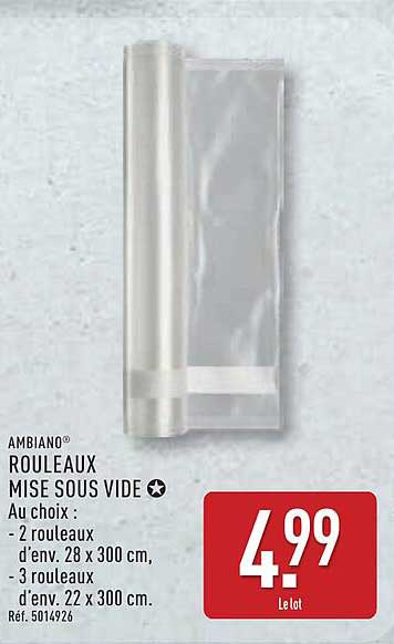 AMBIANO® ROULEAUX MISE SOUS VIDE