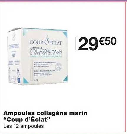 Ampoules collagène marin “Coup d’Éclat”