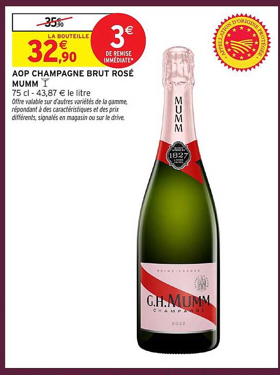 AOP CHAMPAGNE BRUT ROSÉ MUMM