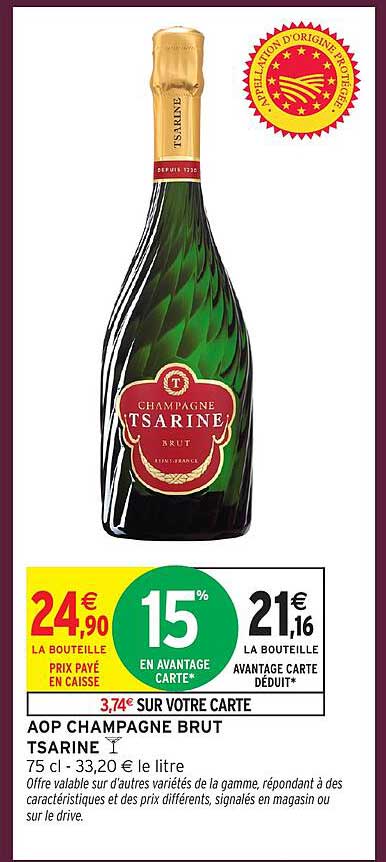 AOP CHAMPAGNE BRUT TSARINE