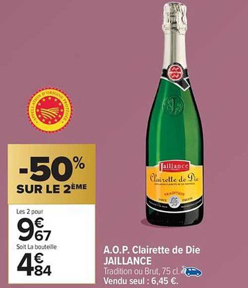 A.O.P. Clairette de Die JAILLANCE