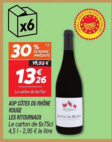 AOP Côtes du Rhône Rouge Les Ritournaux