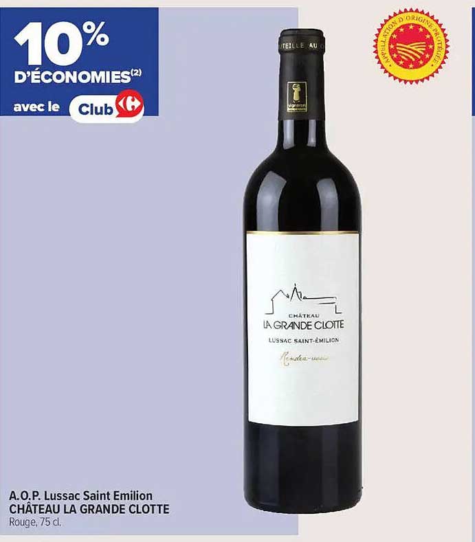 A.O.P. Lussac Saint Emilion CHÂTEAU LA GRANDE CLOTTE