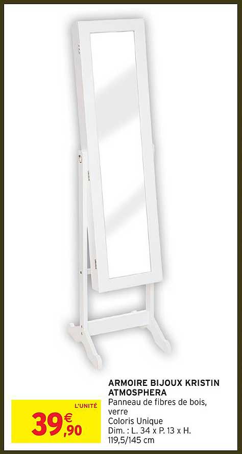ARMOIRE BIJOUX KRISTIN ATMOSPHERA