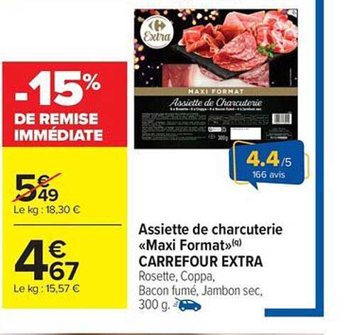 Assiette de charcuterie «Maxi Format»