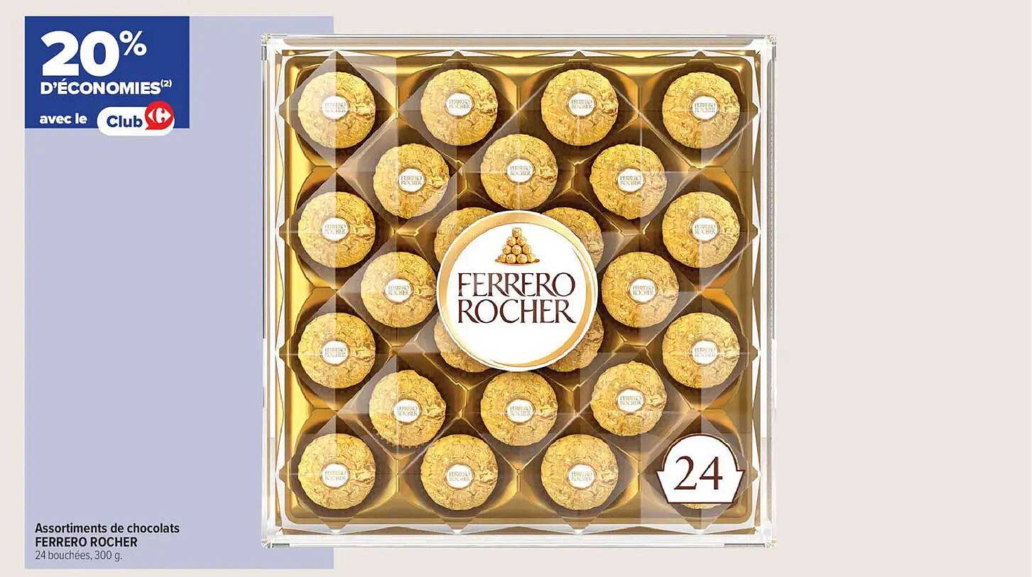Assortiments de chocolats FERRERO ROCHER