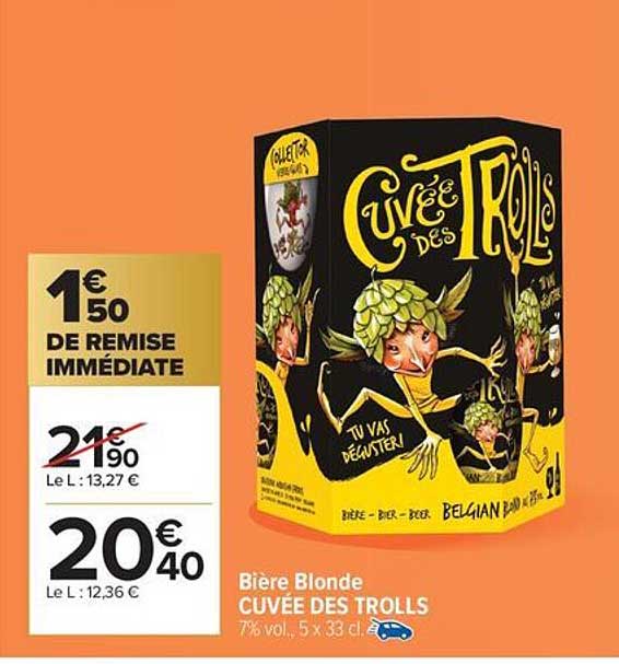 Bière Blonde CUVER DES TROLLS