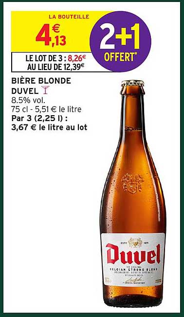 BIÈRE BLONDE DUVEL