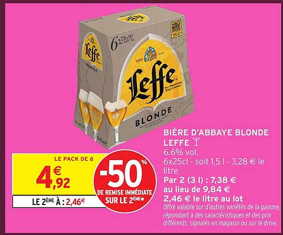 Bière d'Abbaye Blonde Leffe I