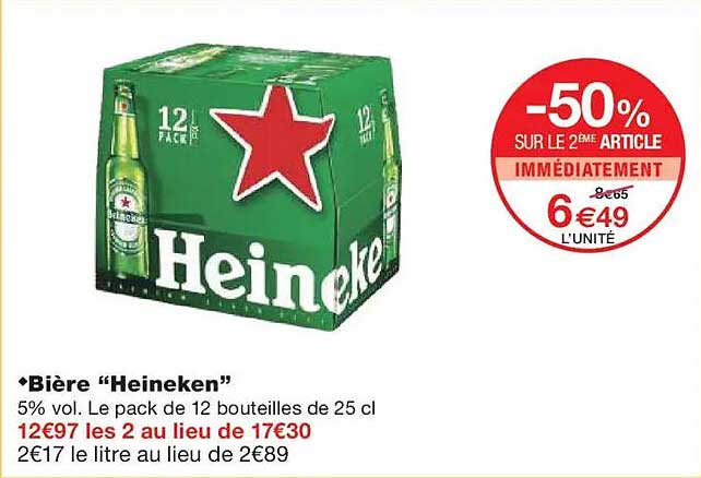 Bière “Heineken”