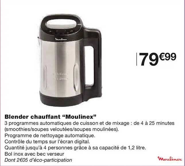 Blender chauffant “Moulinex”