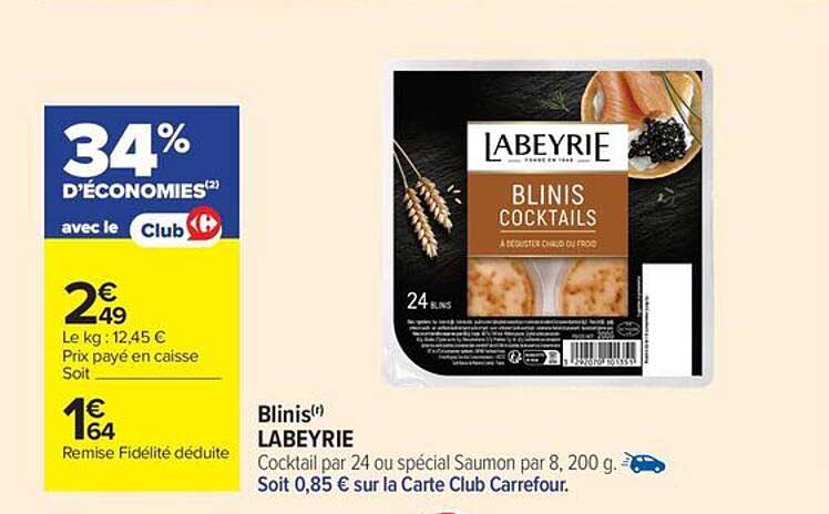 Blinis Cocktail Labeyrie