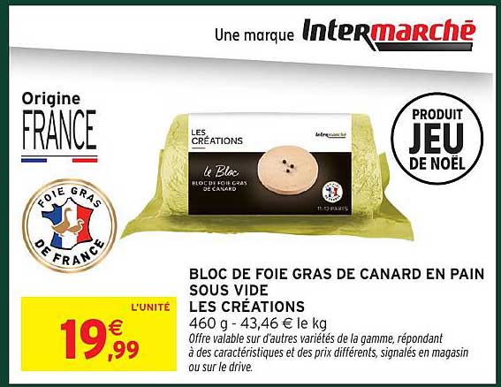 BLOC DE FOIE GRAS DE CANARD EN PAIN SOUS VIDE