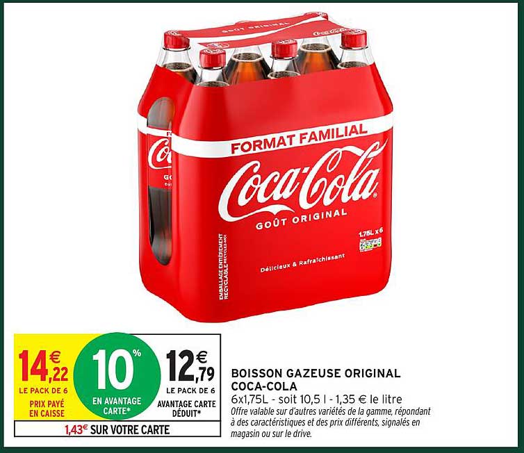 BOISSON GAZEUSE ORIGINAL COCA-COLA