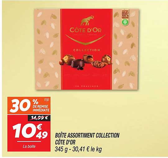 BOÎTE ASSORTIMENT COLLECTION CÔTE D'OR