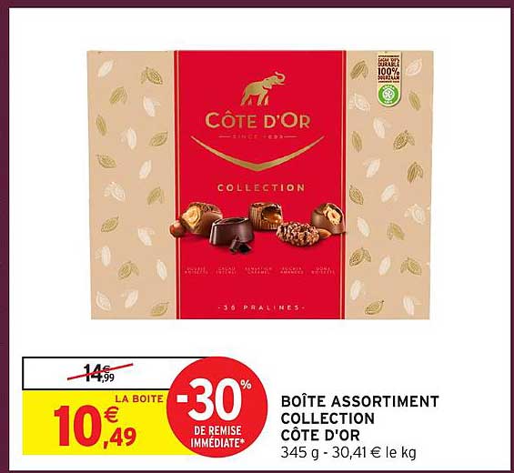 BOÎTE ASSORTIMENT COLLECTION CÔTE D'OR