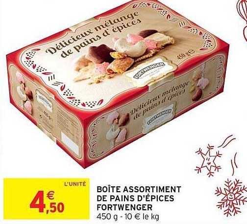 BOÎTE ASSORTIMENT DE PAINS D'ÉPICES FORTWENGER