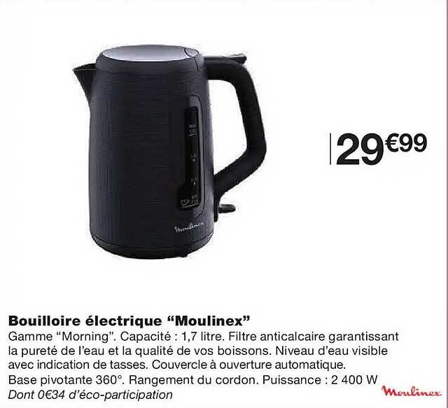 Bouilloire électrique “Moulinex”