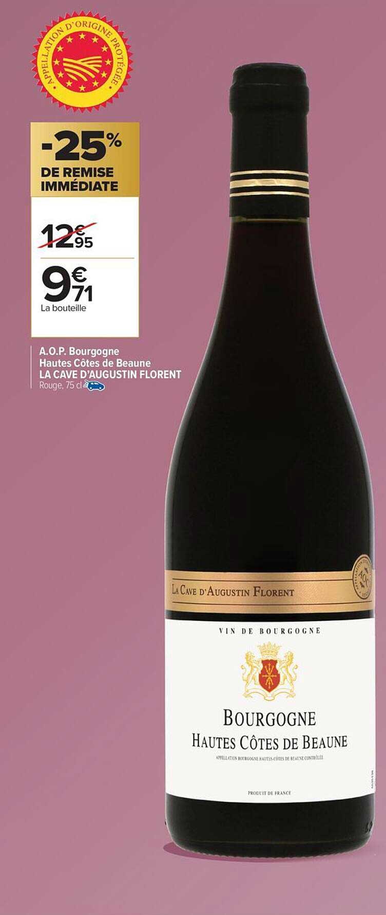 Bourgogne Hautes Côtes de Beaune La Cave d'Augustin Florent