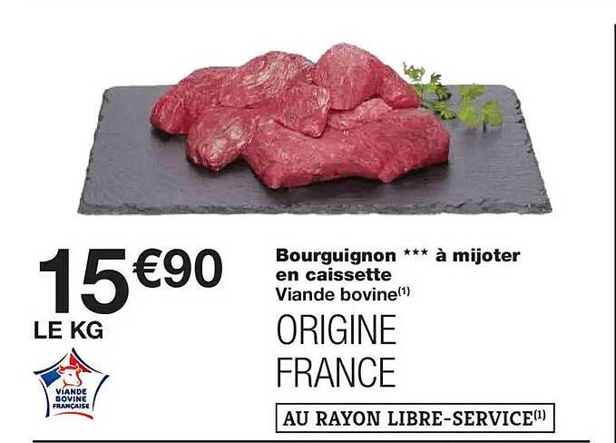 Bourguignon *** à mijoter en caisseette