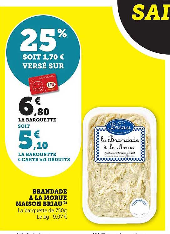 BRANDADE À LA MORUE MAISON BRIAU