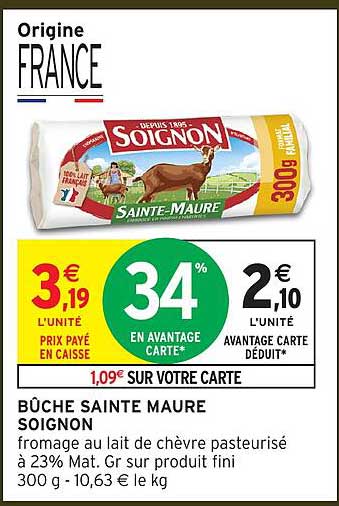 BÛCHE SANTE MAURE SOIGNON