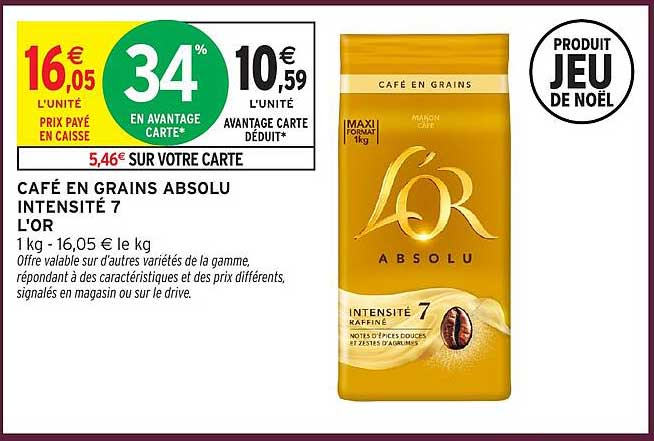 CAFÉ EN GRAINS ABSOLU INTENSITÉ 7