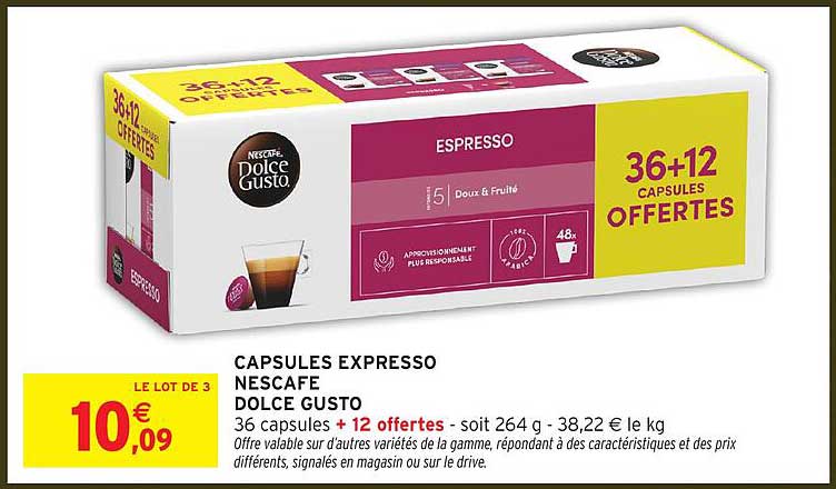 CAPSULES EXPRESSO NESCAFÉ DOLCE GUSTO