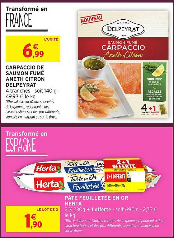 CARPACCIO DE SAUMON FUMÉ ANETH CITRON DELPEYRAT