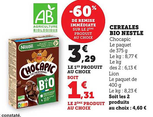 CEREALES BIO NESTLE
