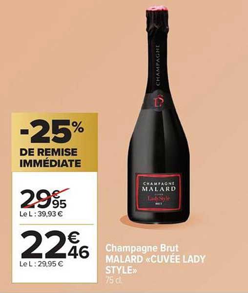 Champagne Brut MALARD «CUVÉE LADY STYLE»