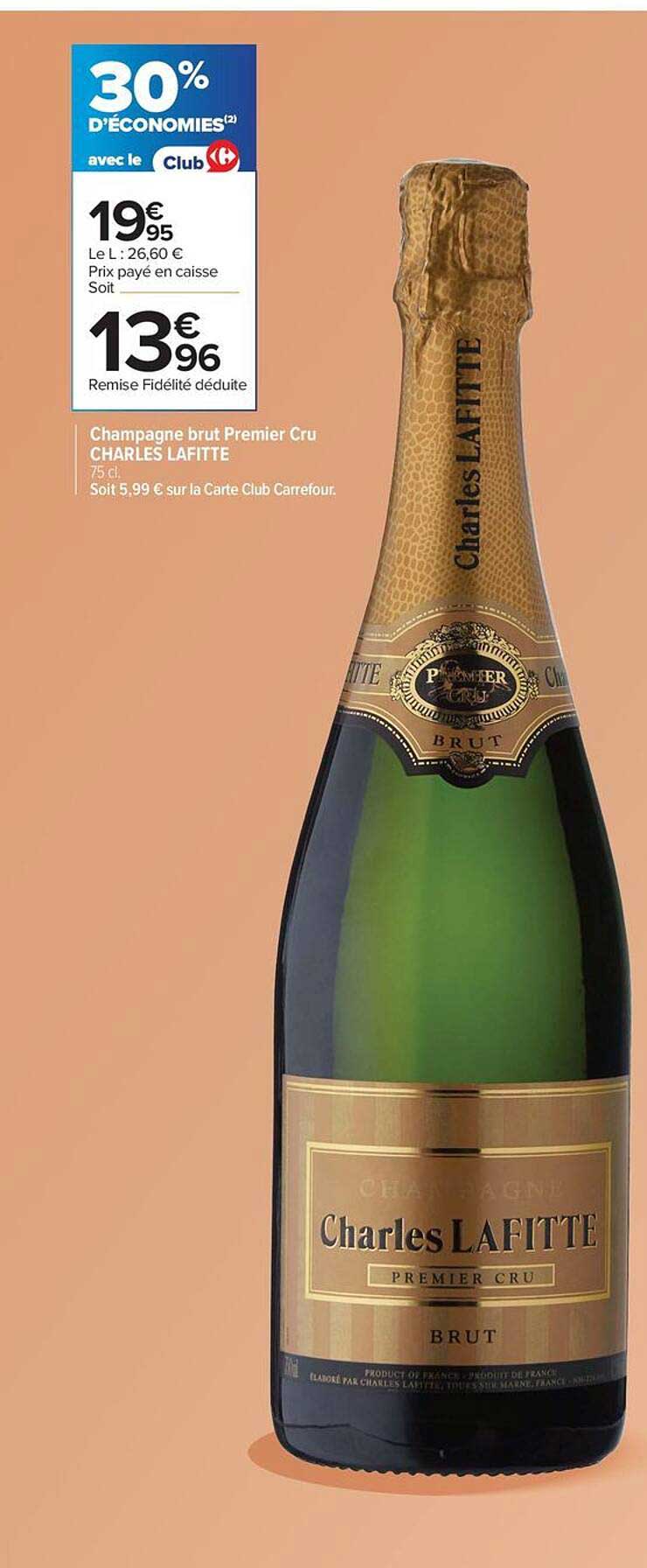 Champagne brut Premier Cru CHARLES LAFITTE